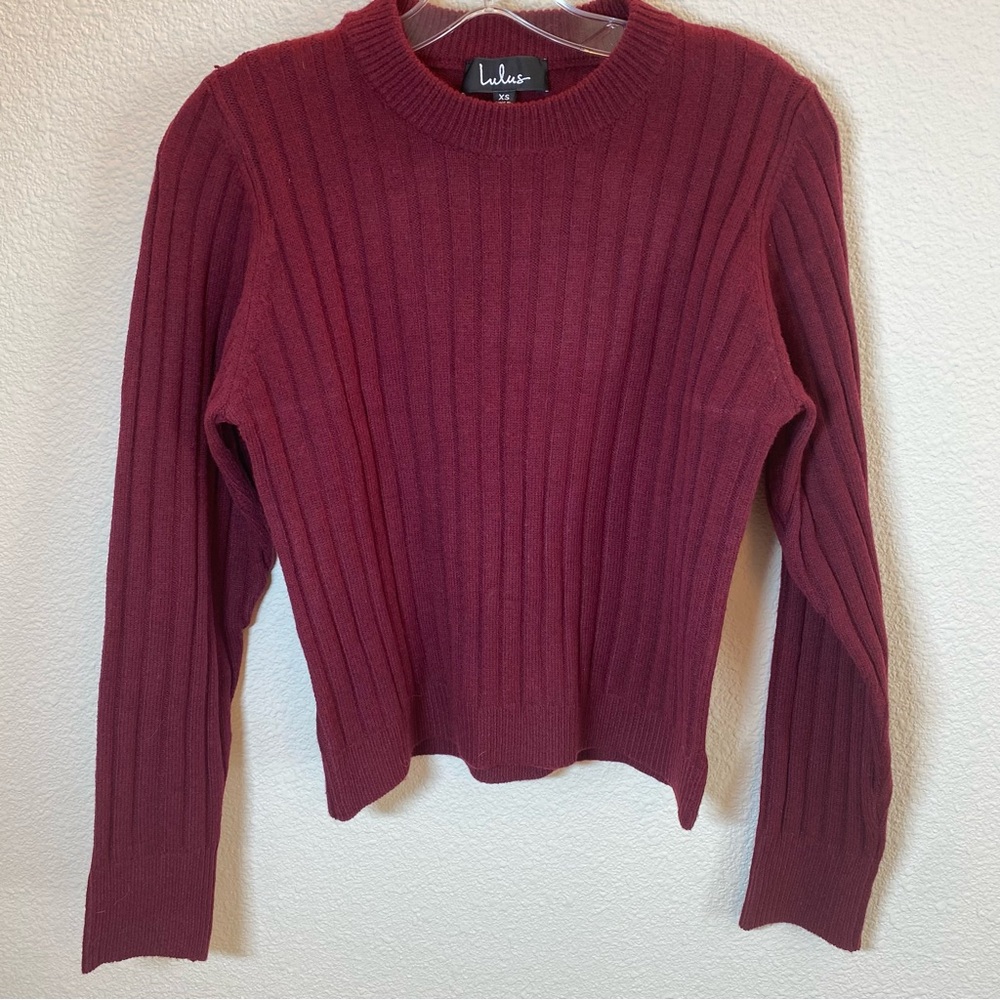 Lulus Ribbed Knit Sweater - Picture 3 of 6
